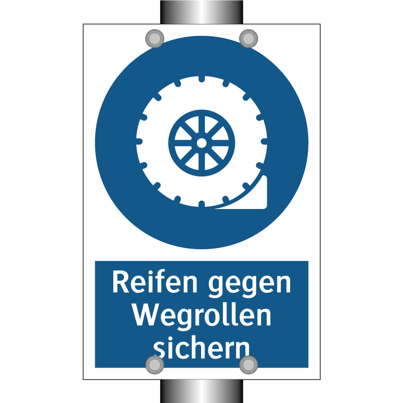 Reifen gegen Wegrollen sichern