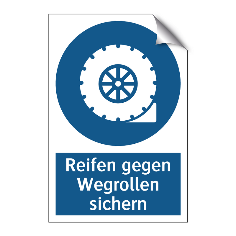 Reifen gegen Wegrollen sichern