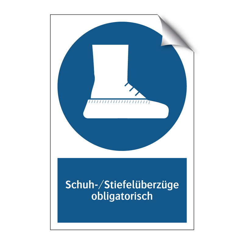Schuh-/Stiefelüberzüge obligatorisch