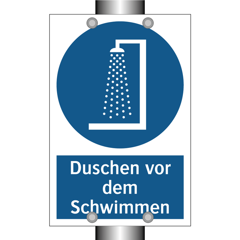 Duschen vor dem Schwimmen