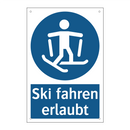 Ski fahren erlaubt