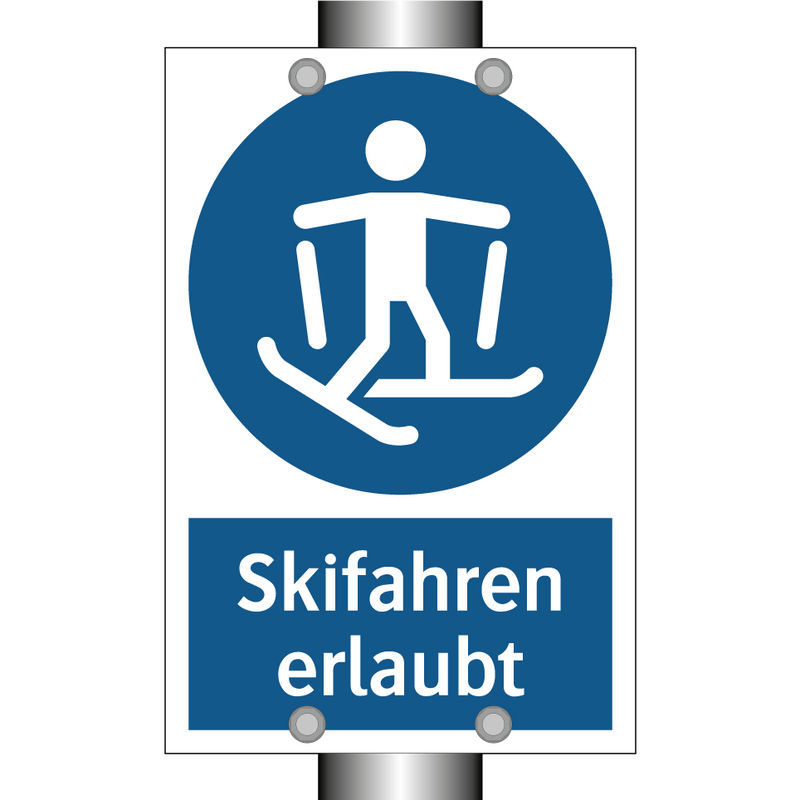 Skifahren erlaubt