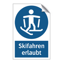 Skifahren erlaubt