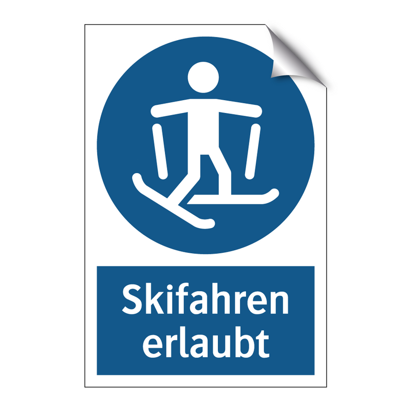 Skifahren erlaubt