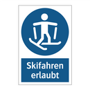 Skifahren erlaubt