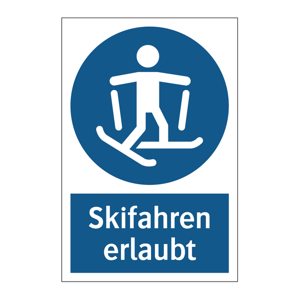 Skifahren erlaubt