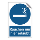 Rauchen nur hier erlaubt