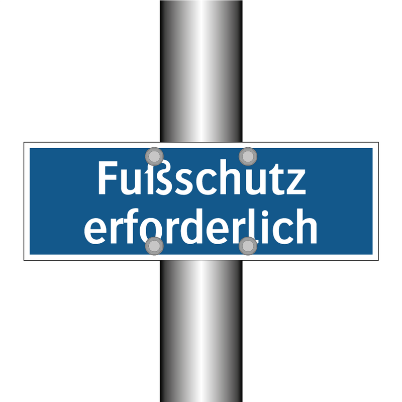 Fußschutz erforderlich