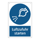Luftzufuhr starten