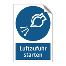 Luftzufuhr starten