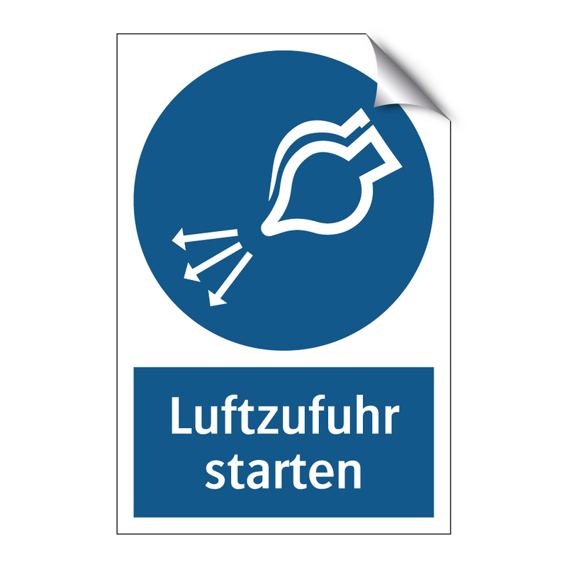 Luftzufuhr starten