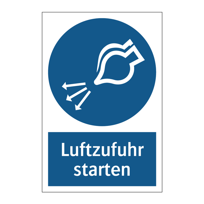 Luftzufuhr starten