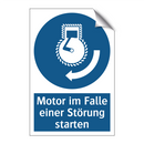 Motor im Falle einer Störung starten