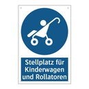 Stellplatz für Kinderwagen und Rollatoren