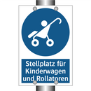 Stellplatz für Kinderwagen und Rollatoren