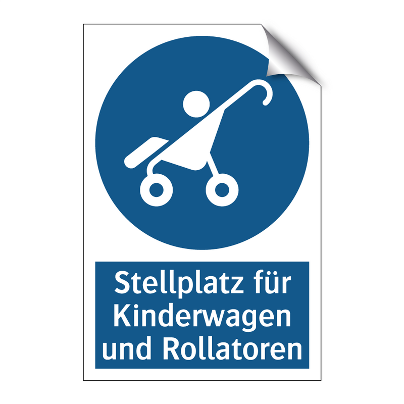 Stellplatz für Kinderwagen und Rollatoren
