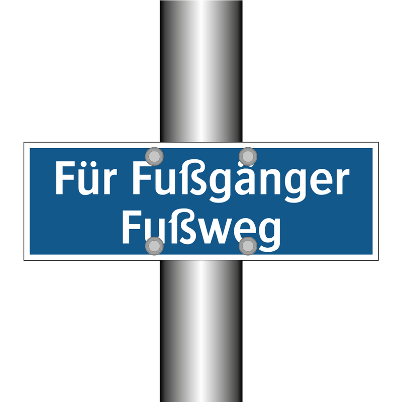 Für Fußgänger Fußweg