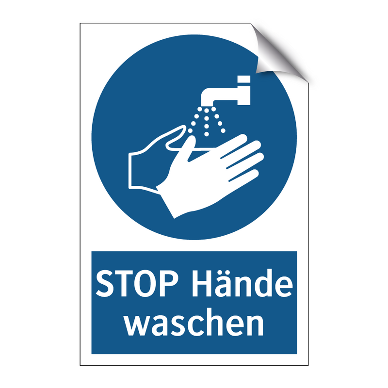 STOP Hände waschen
