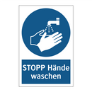 STOPP Hände waschen