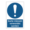 Gurte müssen verwendet werden