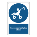 Kinderwagenparkplatz erlaubt