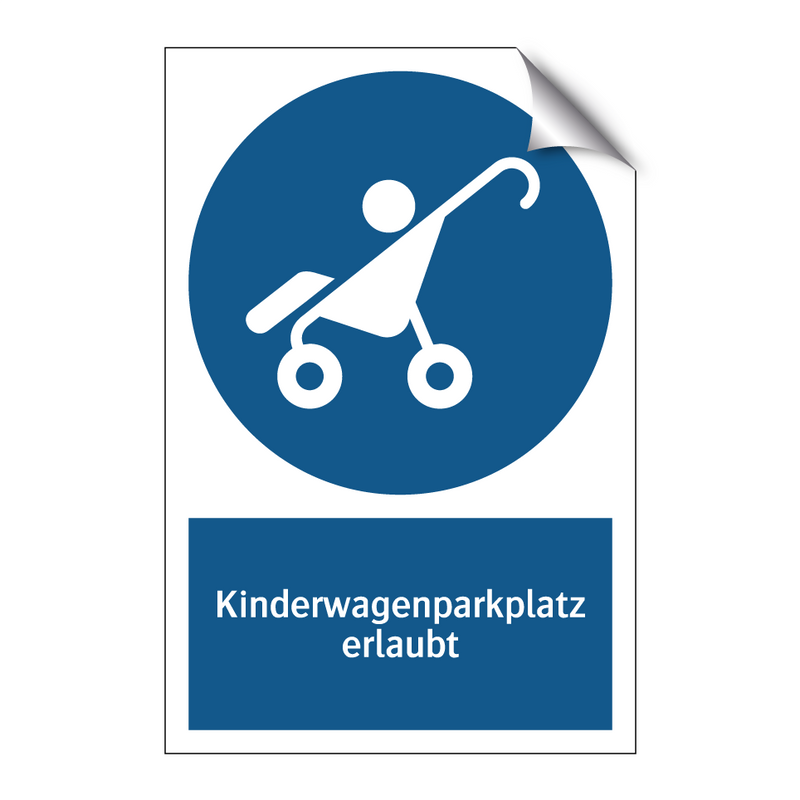 Kinderwagenparkplatz erlaubt