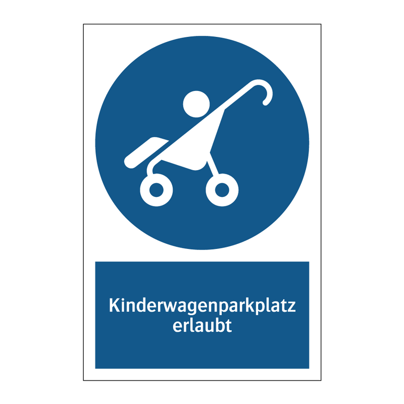 Kinderwagenparkplatz erlaubt