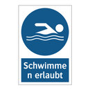Schwimmen erlaubt