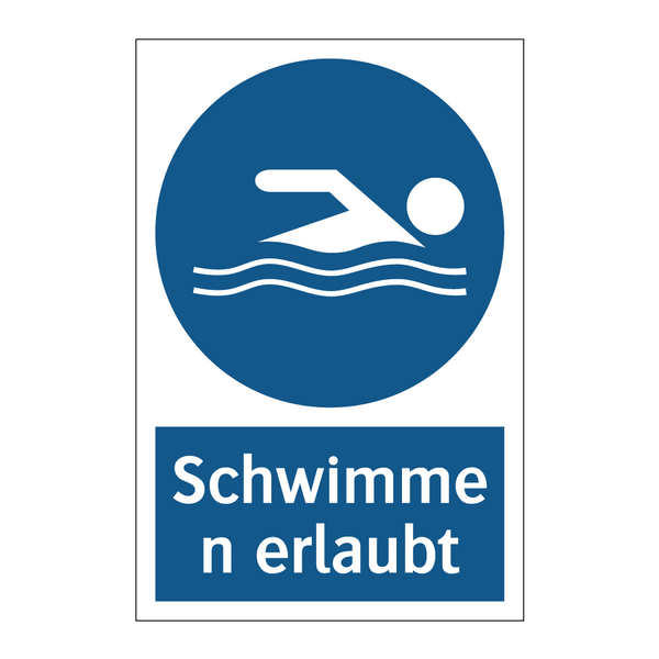 Schwimmen erlaubt