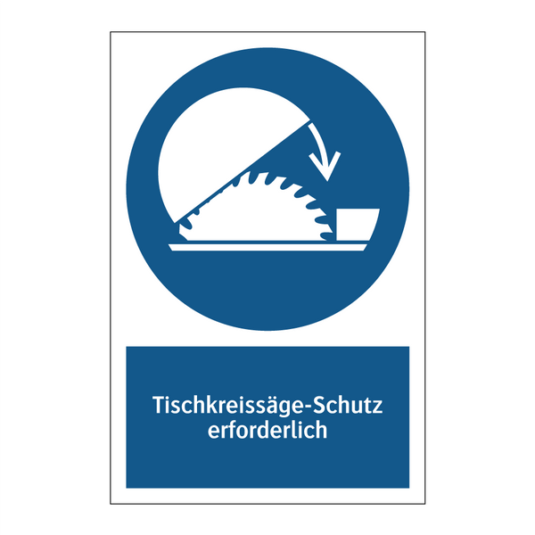 Tischkreissäge-Schutz erforderlich