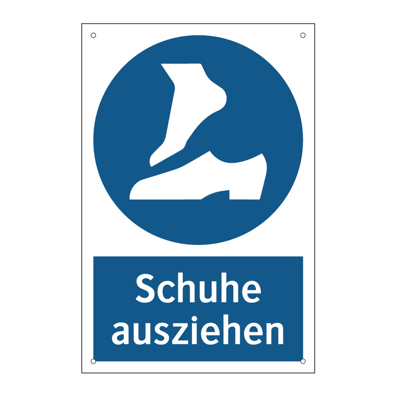 Schuhe ausziehen