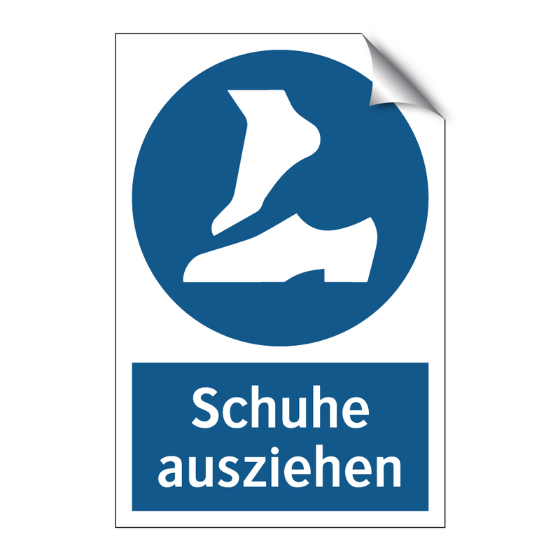 Schuhe ausziehen