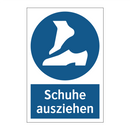 Schuhe ausziehen