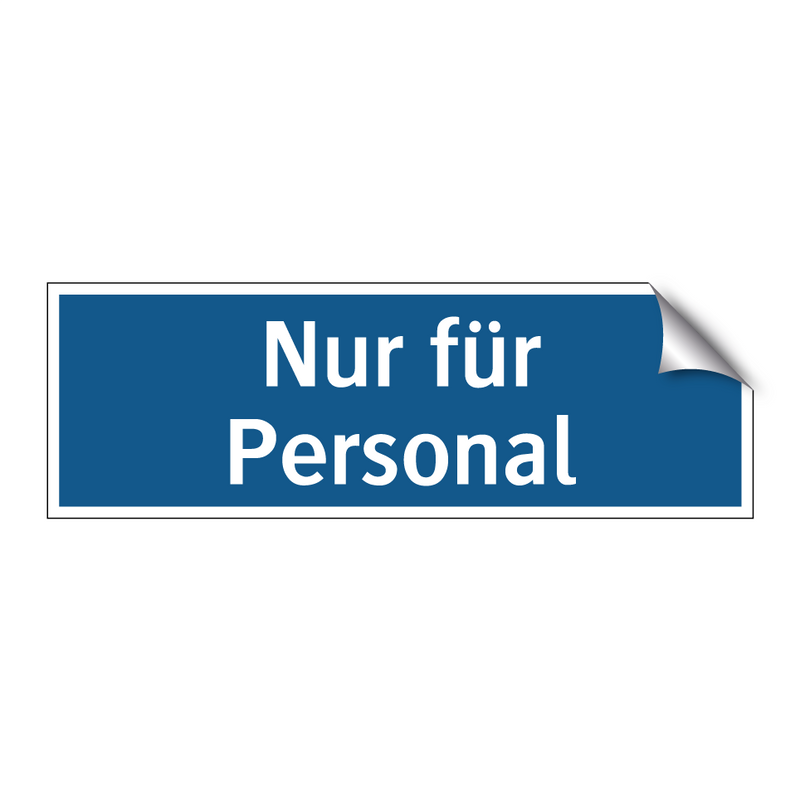 Nur für Personal