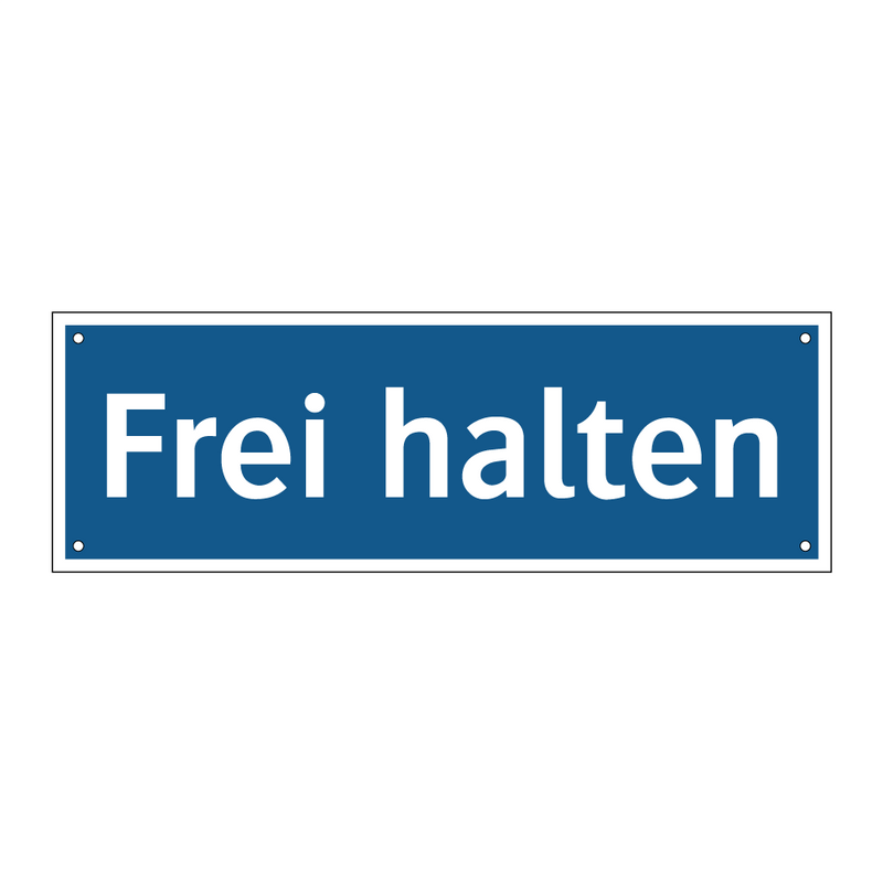 Frei halten