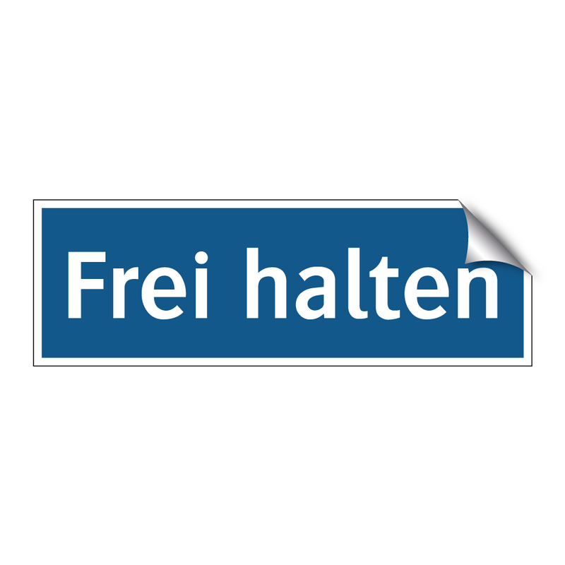 Frei halten