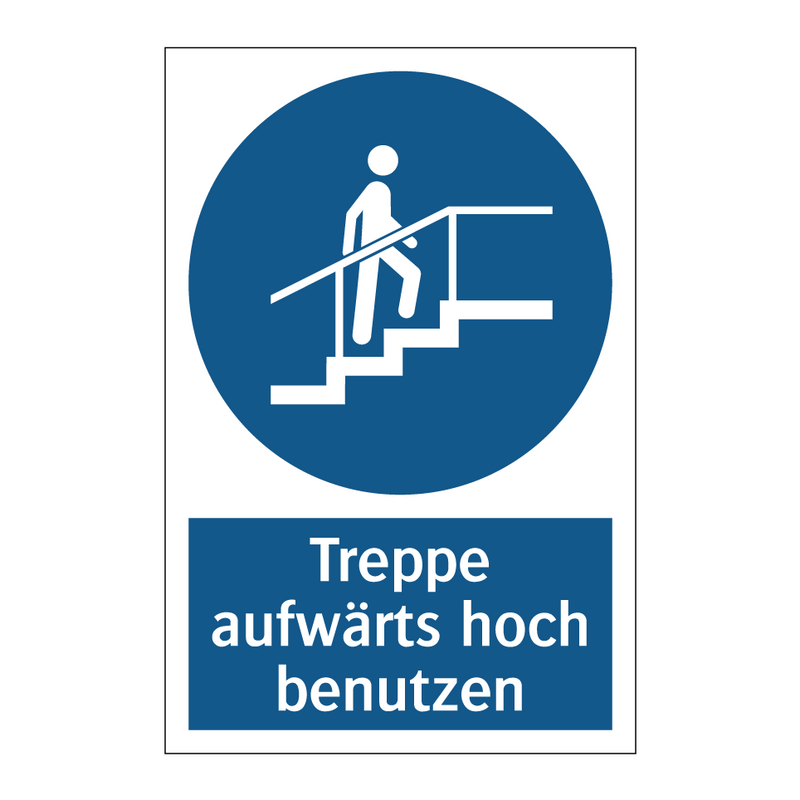 Treppe aufwärts hoch benutzen