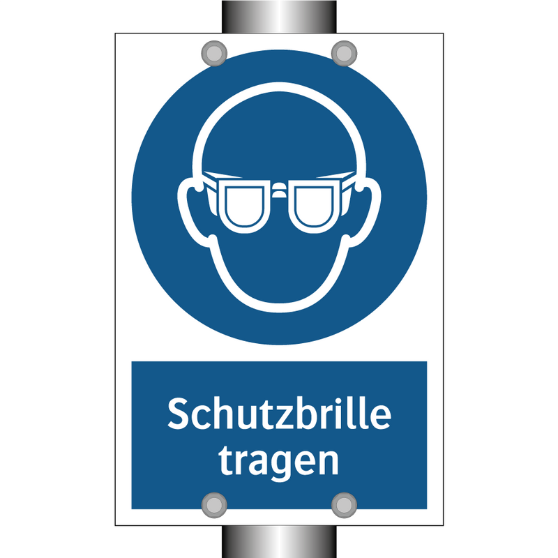 Schutzbrille tragen