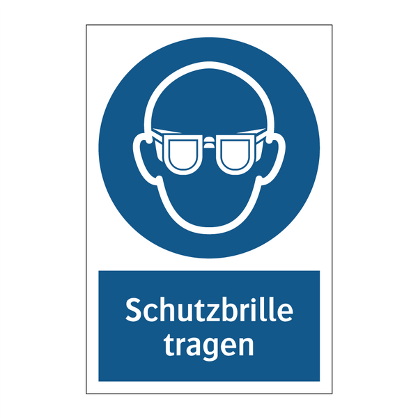 Schutzbrille tragen
