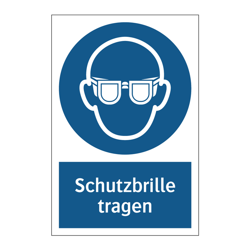 Schutzbrille tragen
