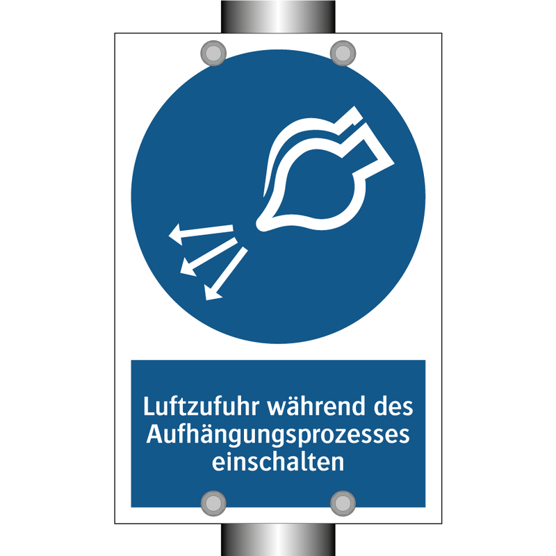 Luftzufuhr während des Aufhängungsprozesses einschalten