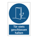 Tür stets geschlossen halten