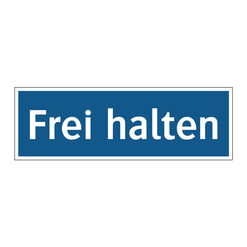 Frei halten