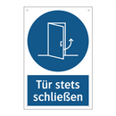 Tür stets schließen