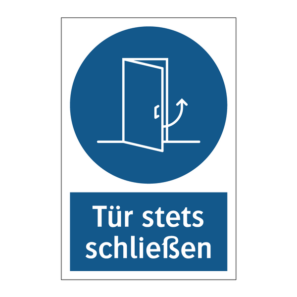 Tür stets schließen