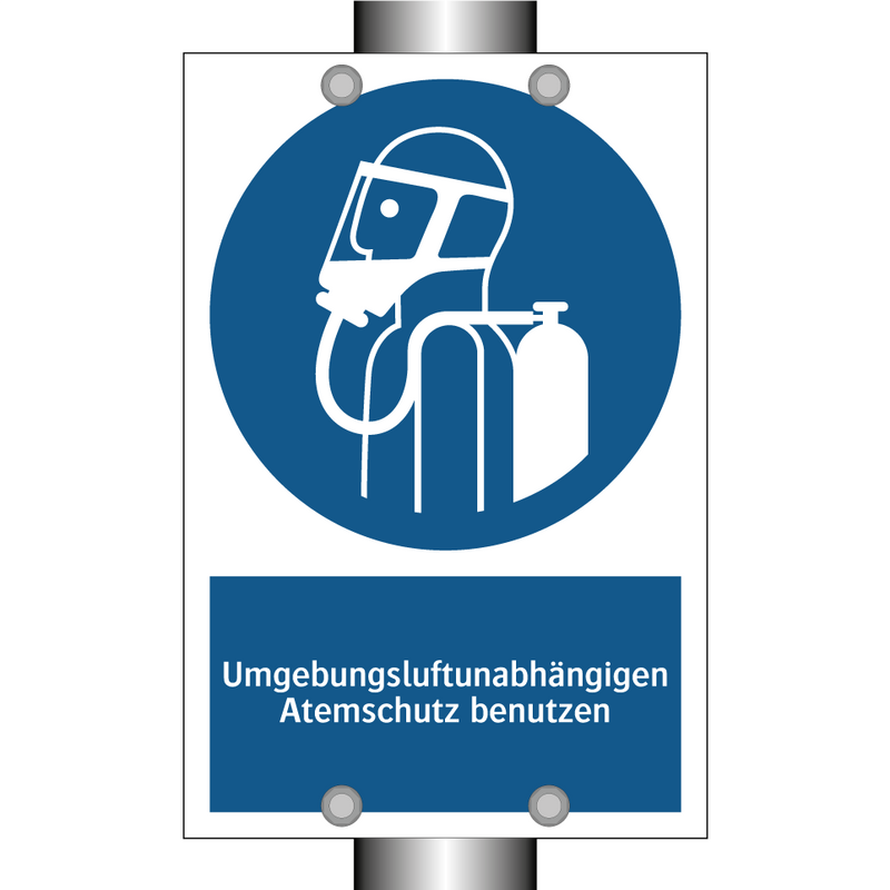 Umgebungsluftunabhängigen Atemschutz benutzen