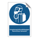 Umgebungsluftunabhängigen Atemschutz benutzen