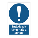 Entladezeit länger als 1 Minute