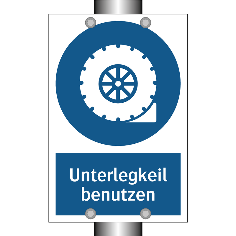 Unterlegkeil benutzen