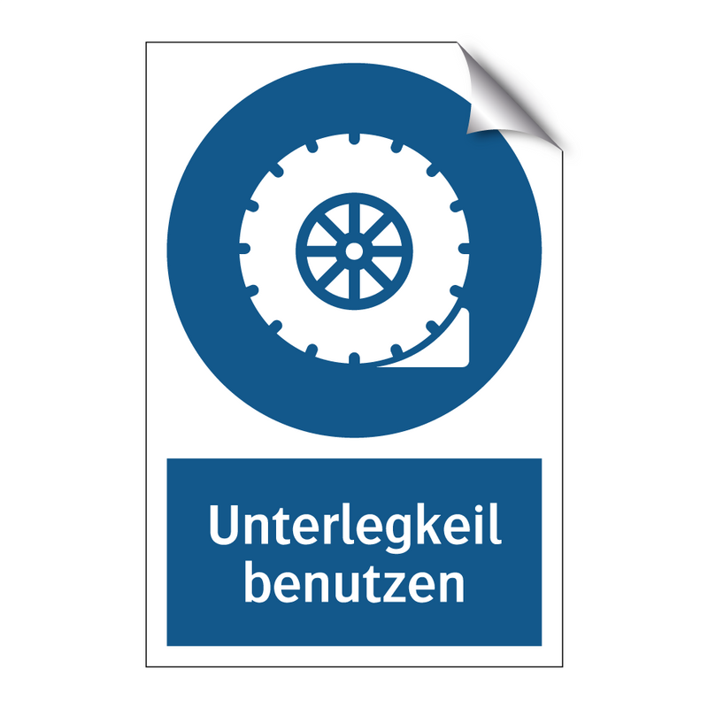 Unterlegkeil benutzen